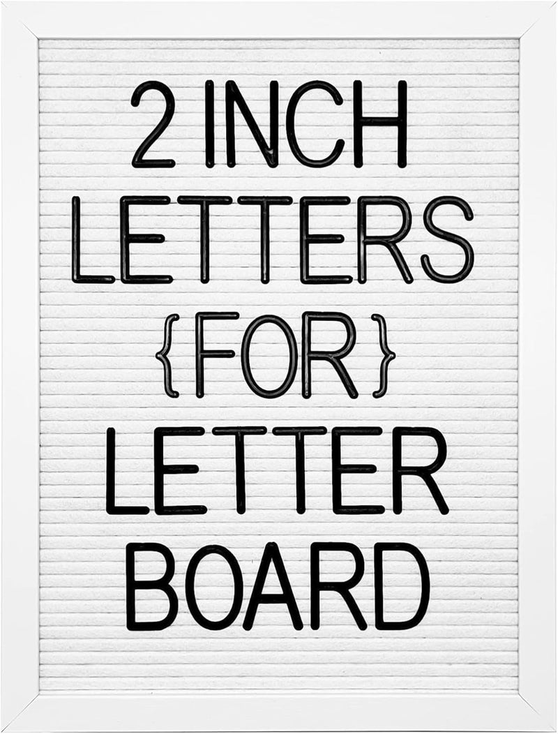 G GAMIT Felt Letter Board Letters Set - Pre-cut 227pcs 2 inch Tall Black Letters (No Board Included) - Image 1